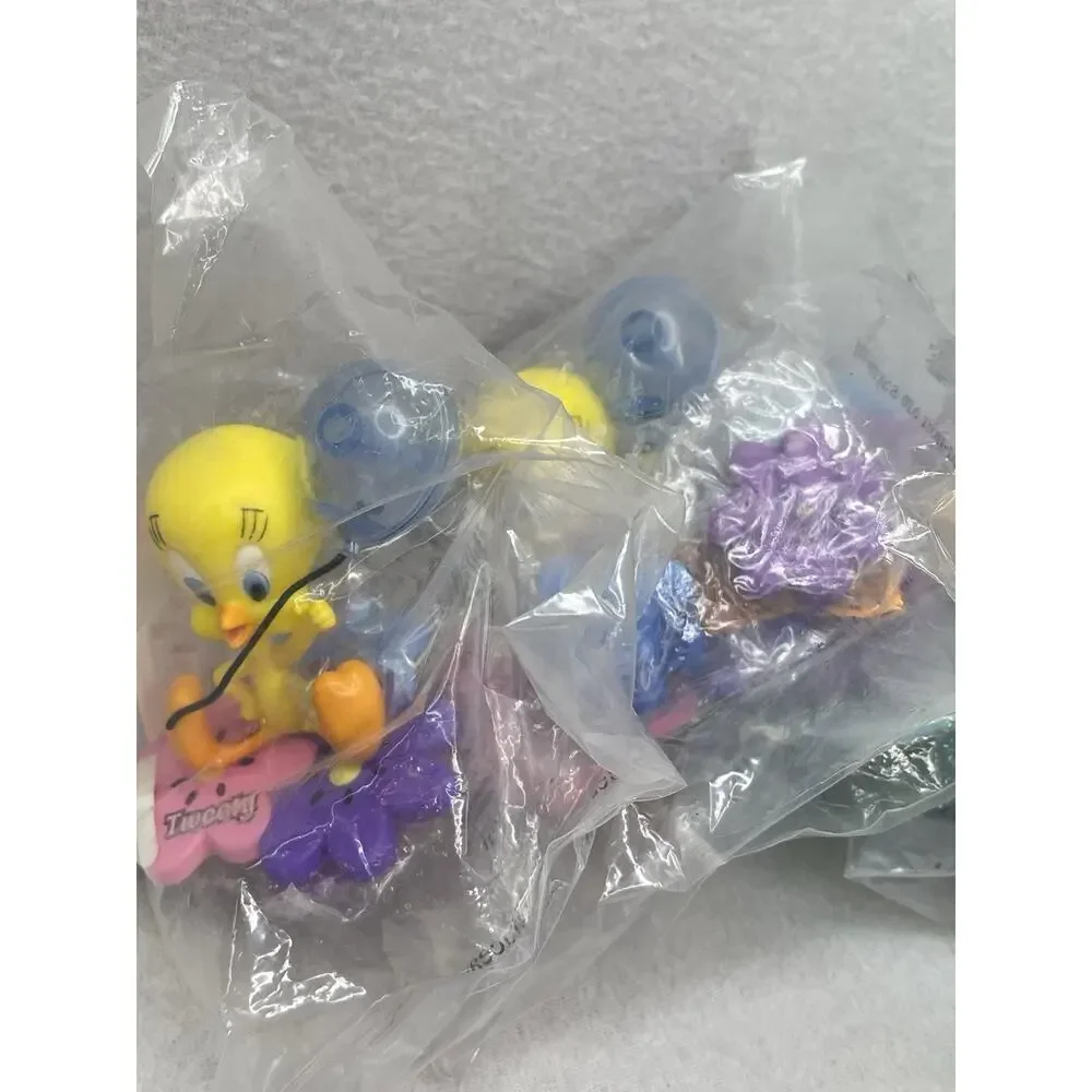 Tweety Bird Cake Topper DecoPac 90s PVC Figure Pink Purple WB NEW